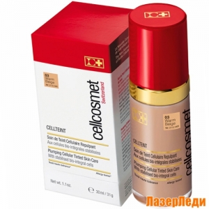 CellTeint-03 Warm Beige Cellcosmet, Клеточный Крем с Тональным Эффектом 03 ТЕПЛЫЙ БЕЖ Cellcosmet