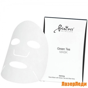 Маска для Лица на Нетканой Основе с Экстрактом Зелёного Чая Принцесс. Face Mask with Green Tea Princess